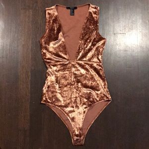 Forever 21 Velvet bodysuit